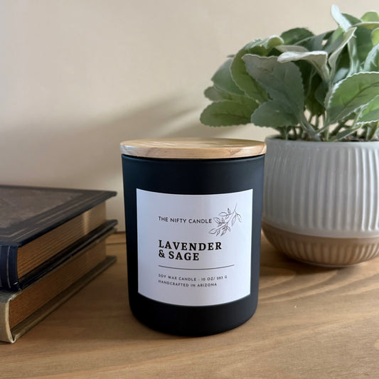 Lavender & Sage Soy Candle