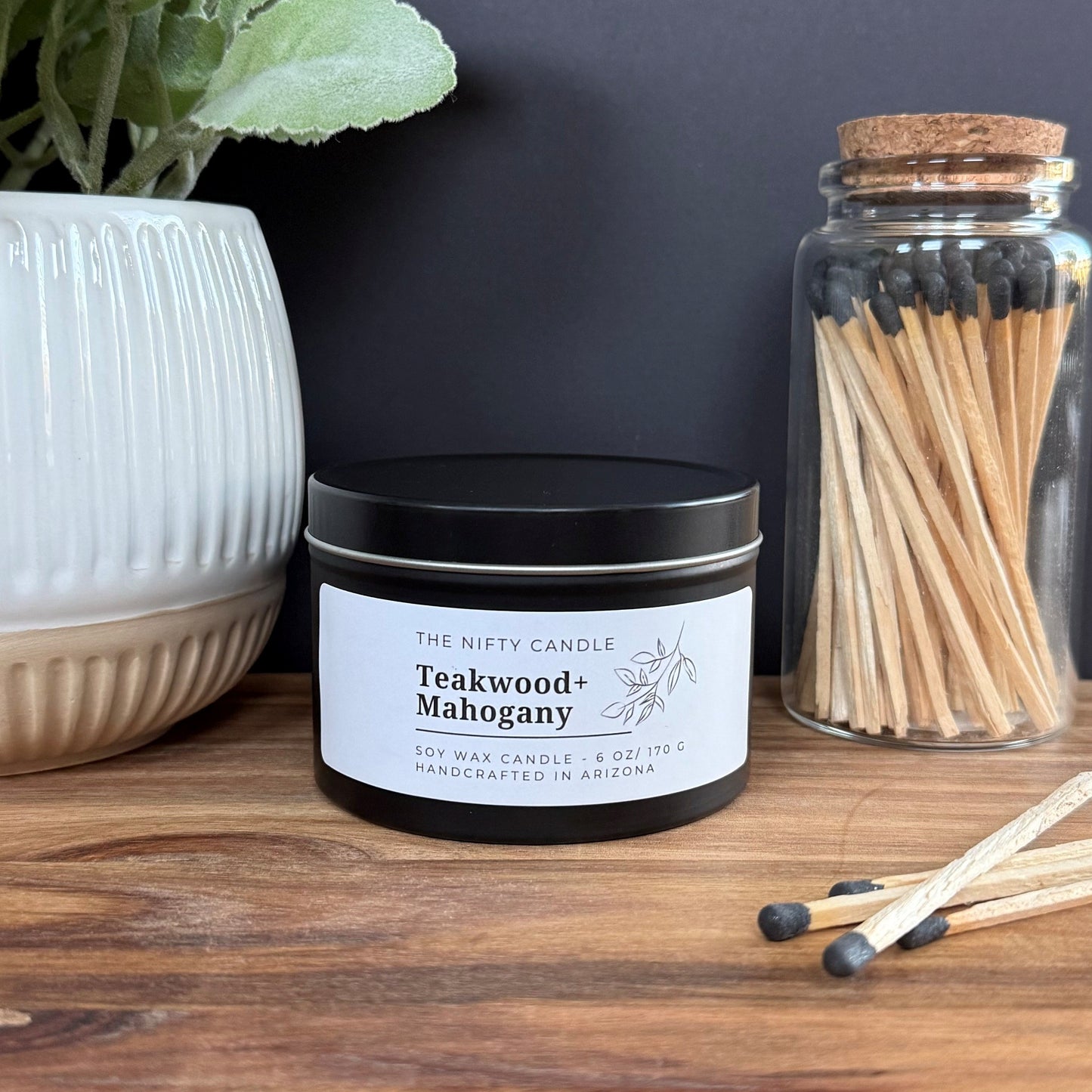 Teakwood + Mahogany - 6 oz Tin