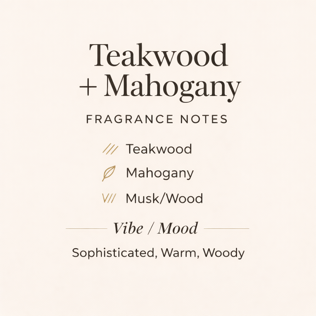 Teakwood + Mahogany - 6 oz Tin