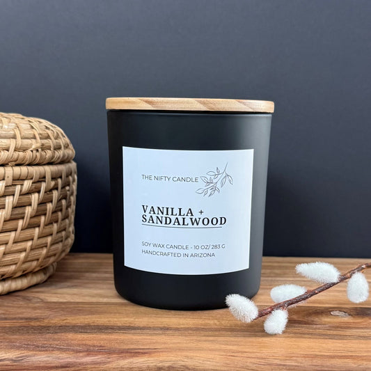 Vanilla + Sandalwood Soy Candle