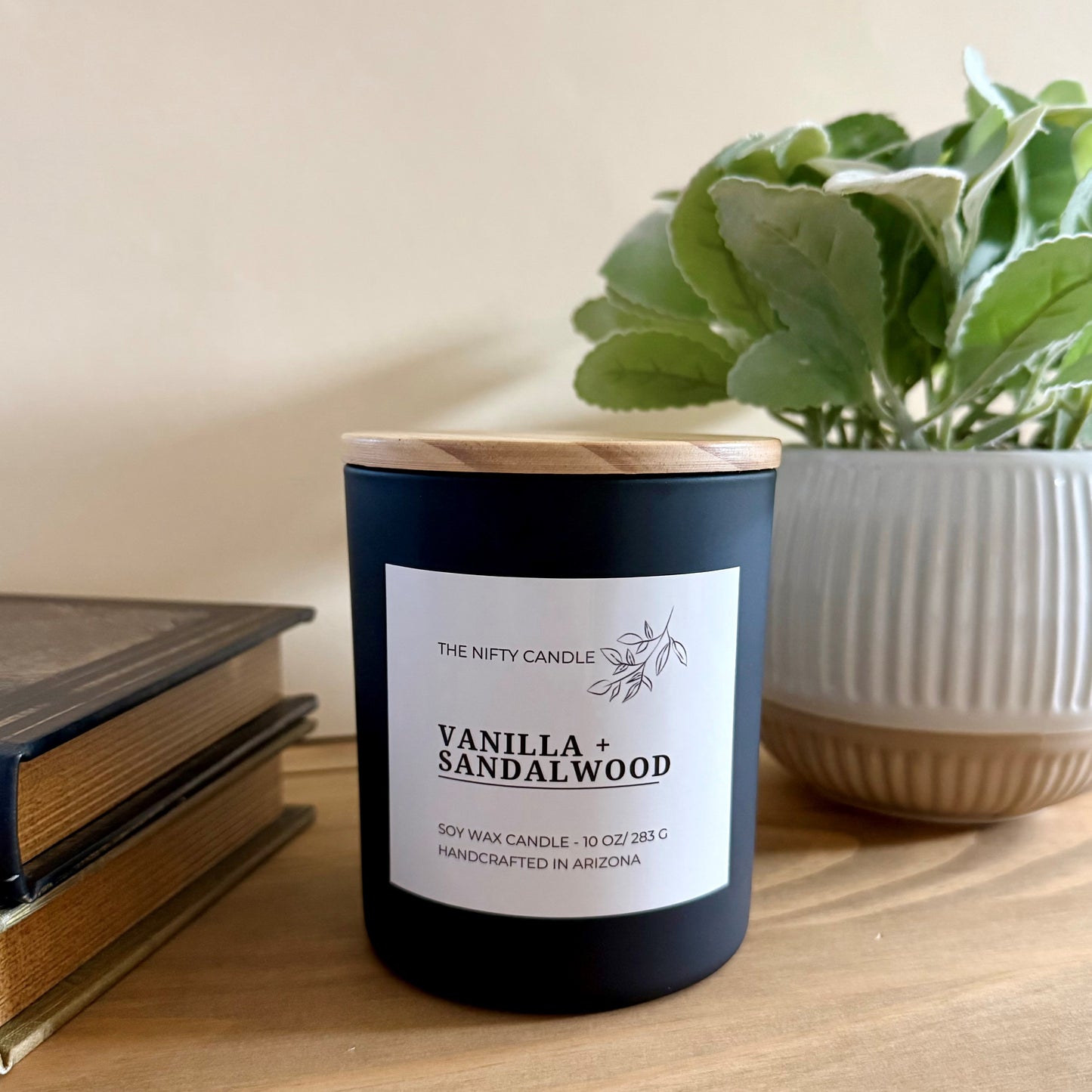Vanilla + Sandalwood Soy Candle